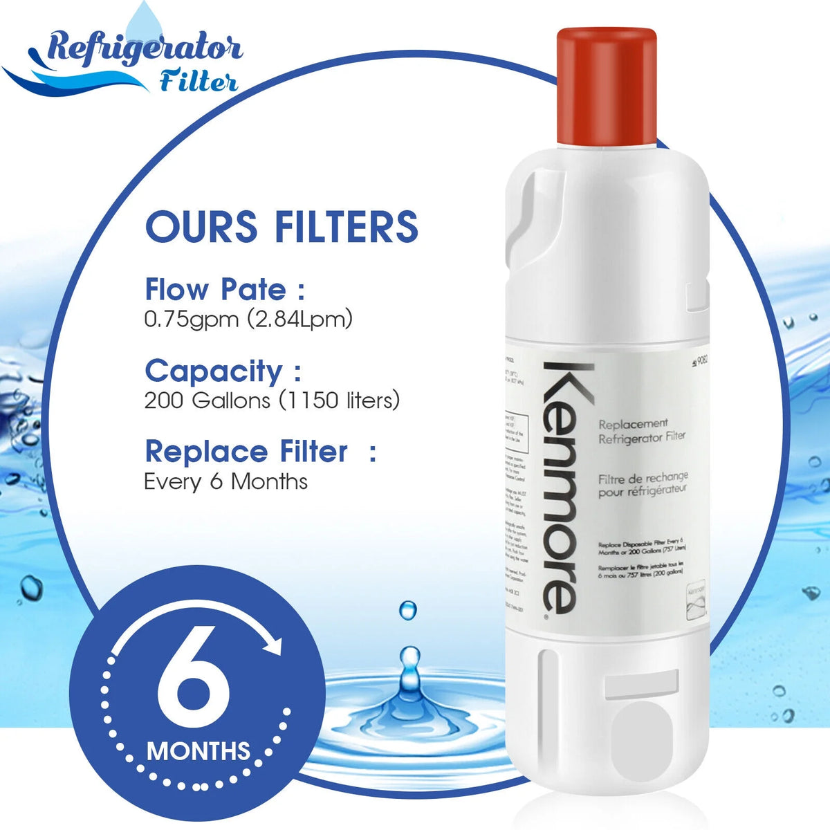8 PCS Refrigerator Water Filter S788
