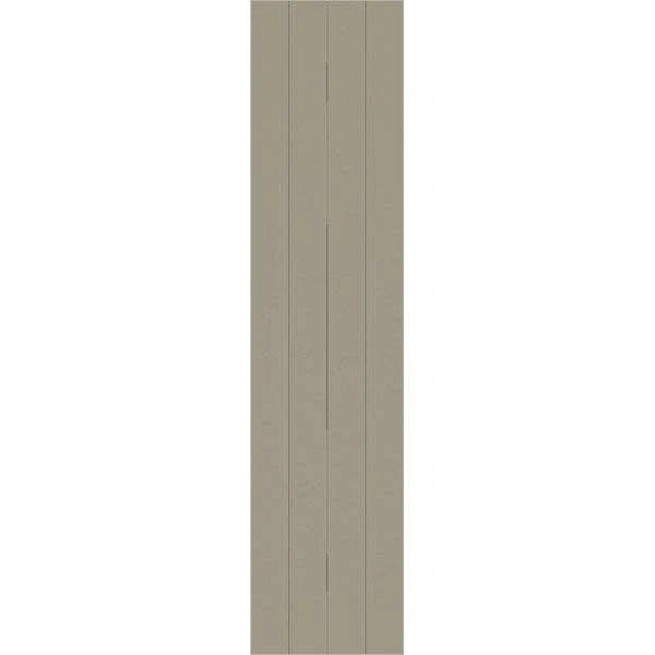 Rustic Four Board Joined Board-n-Batten Faux Wood Shutters H5891
