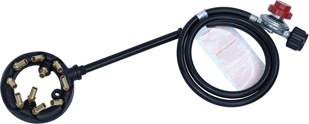 Cast Iron Burner Assembly with High Pressure Regulator and Hose, Pack of 2 Z718568