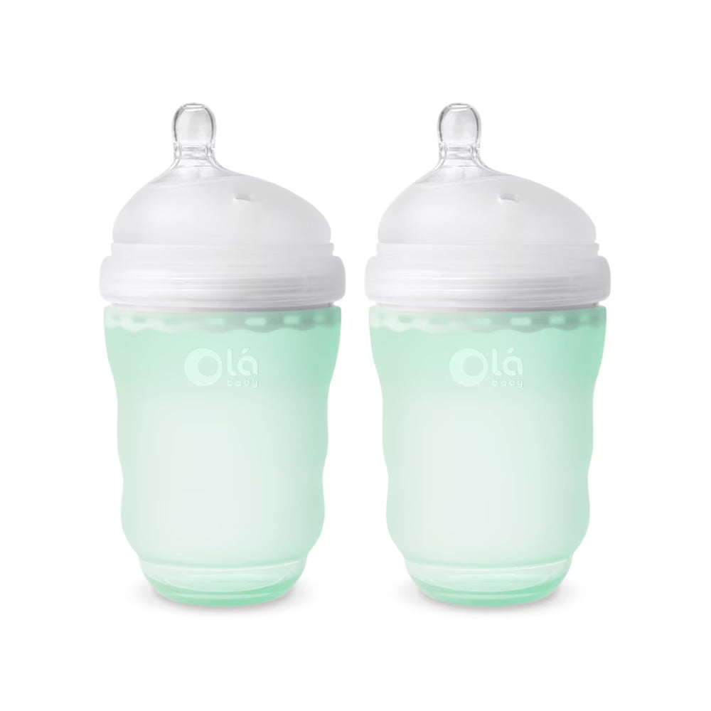 Silicone Baby Bottle 8oz 2-Pack D885273