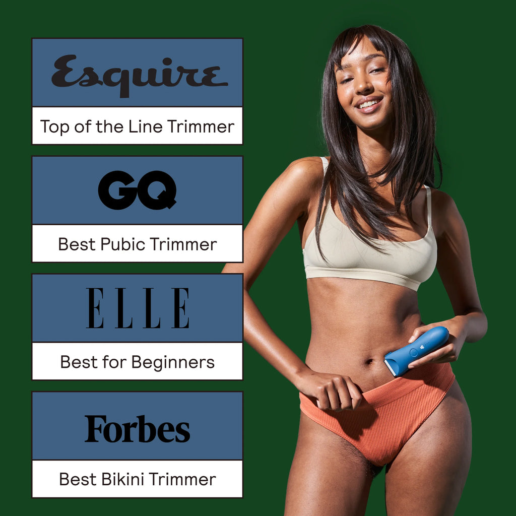 Body Hair Trimmer with Travel Pouch, Blue V88706