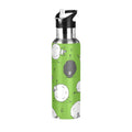 Green Stainless Steel Insulated Water Bottle with Straw Lid B592062
