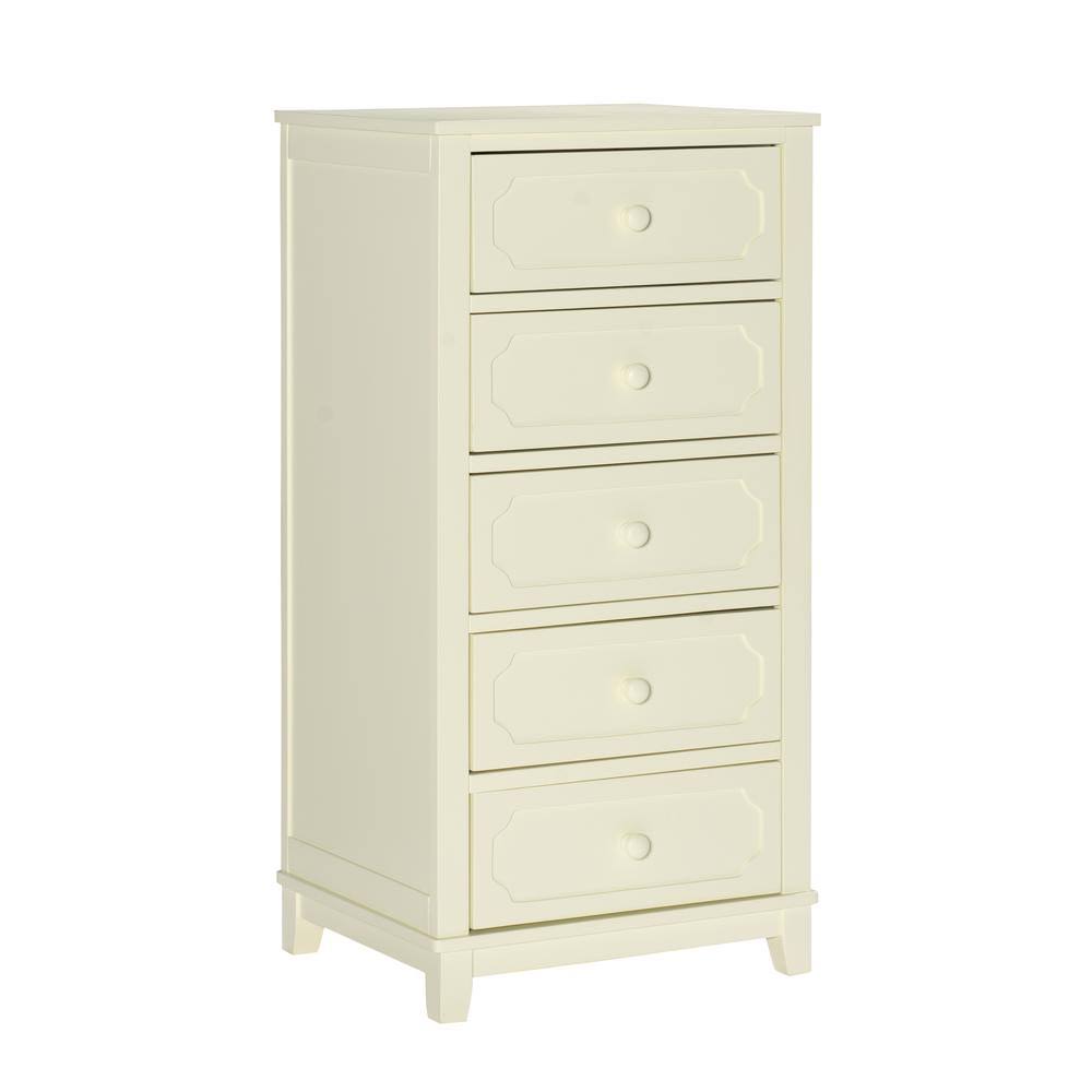 White 5-Drawer Storage Chest J8204