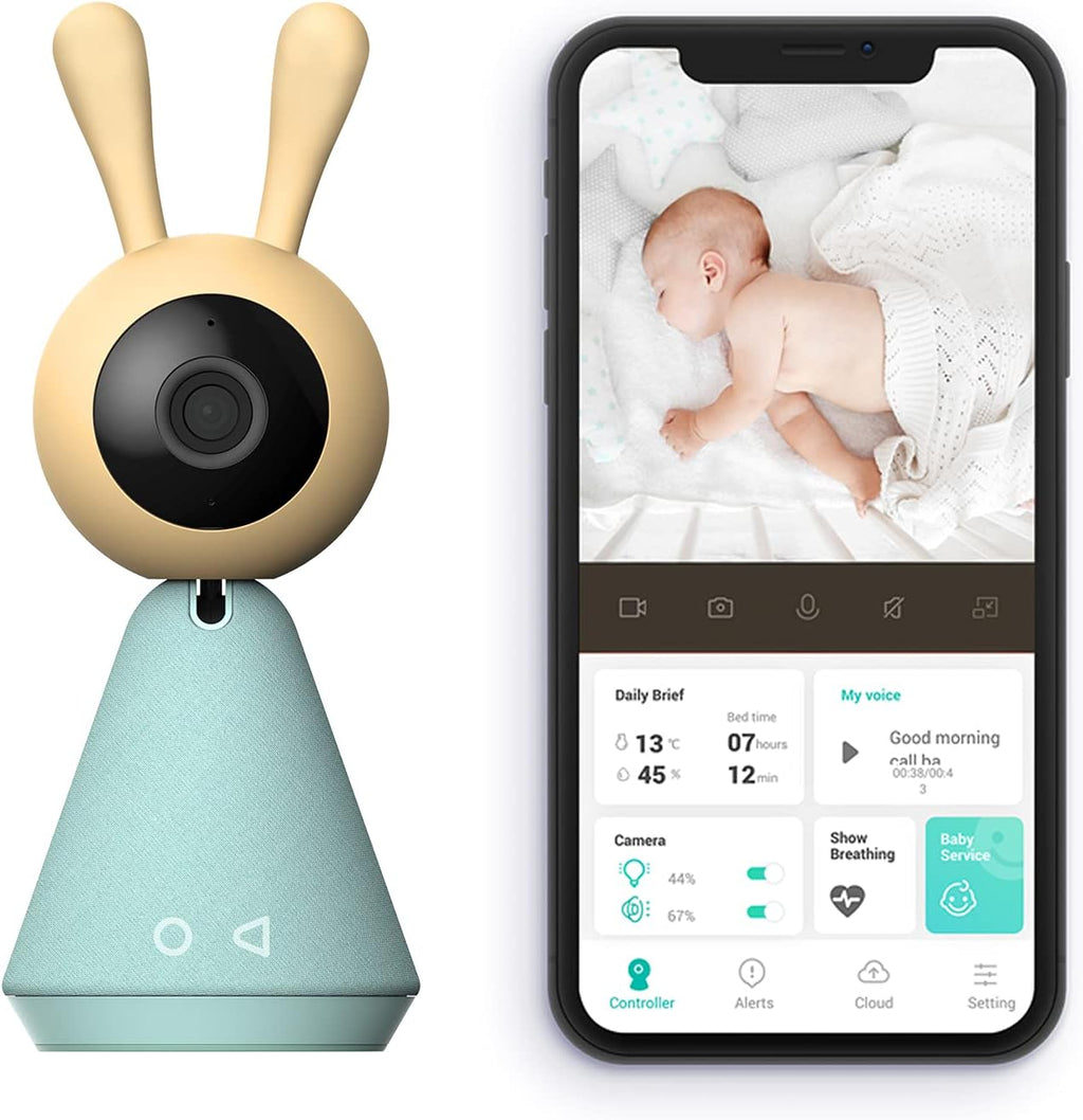 Smart Baby Monitor with Camera and Audio, WiFi HD Video, Night Vision, 360° Speaker, Room Temperature & Humidity Sensors C6281