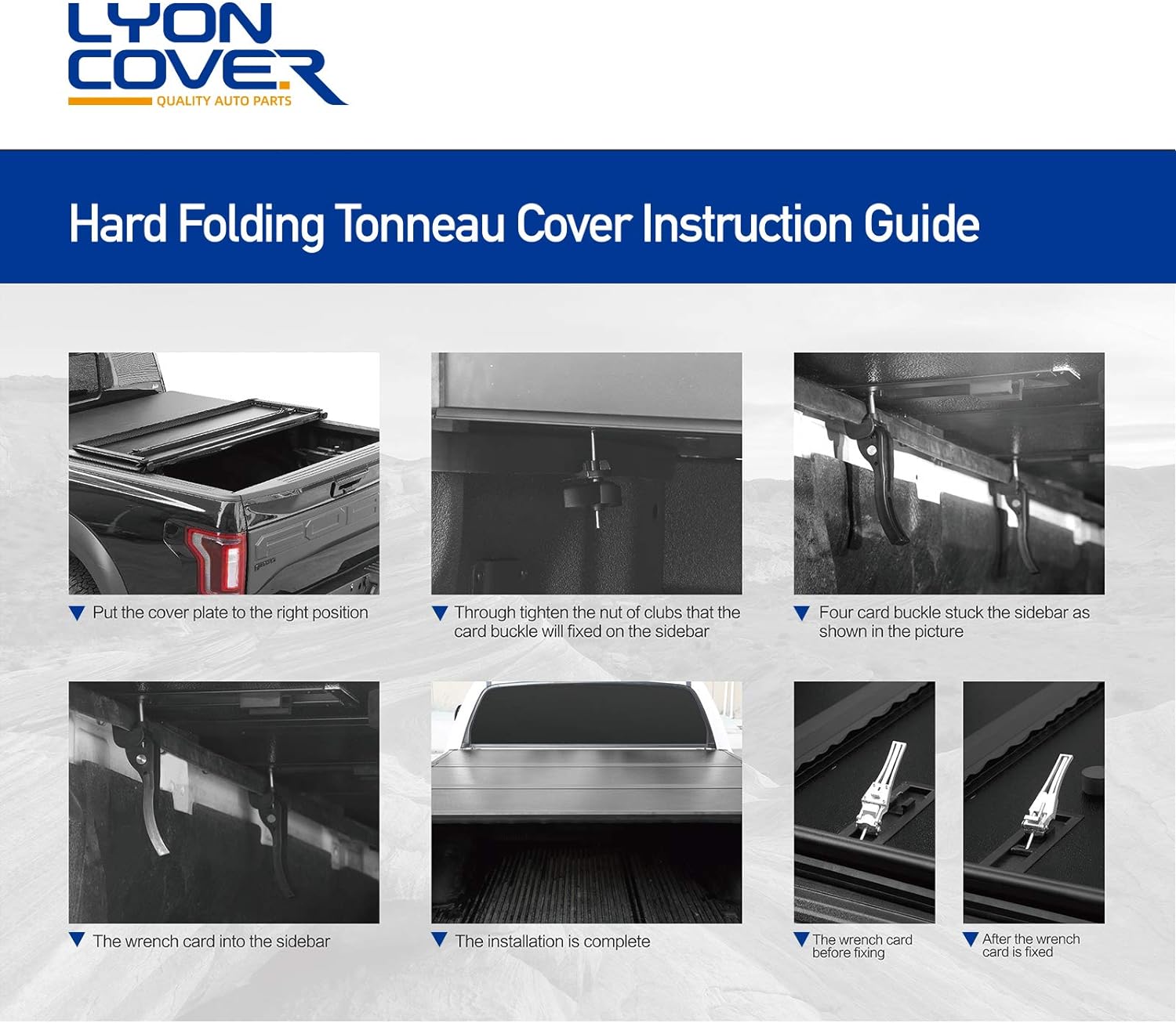 Hard Tri Fold Truck Bed Tonneau Cover for Gladiator JT F4022