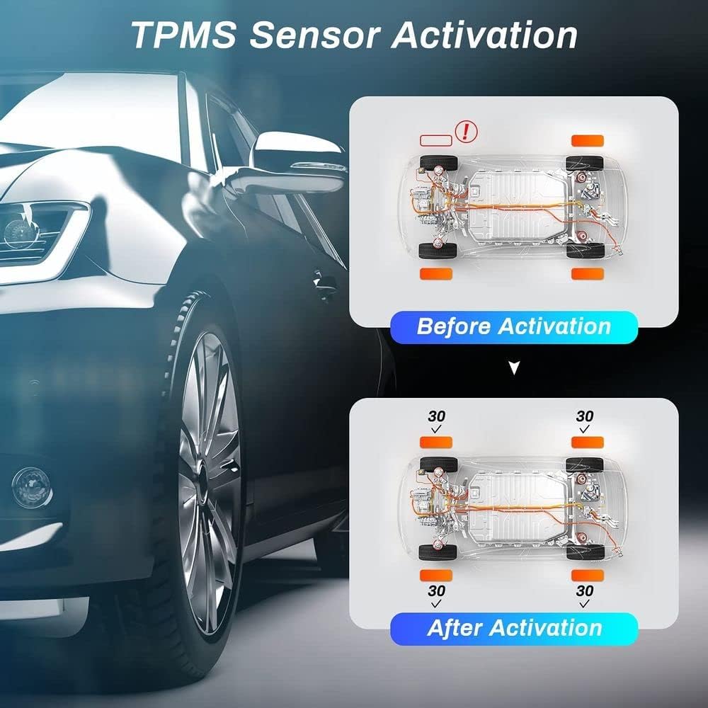 TPMS Sensor Relearn Tool with TPMS Sensor Activation N678