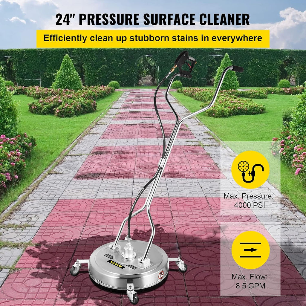 24" Stainless Steel Surface Cleaner with 3 Nozzles B735862