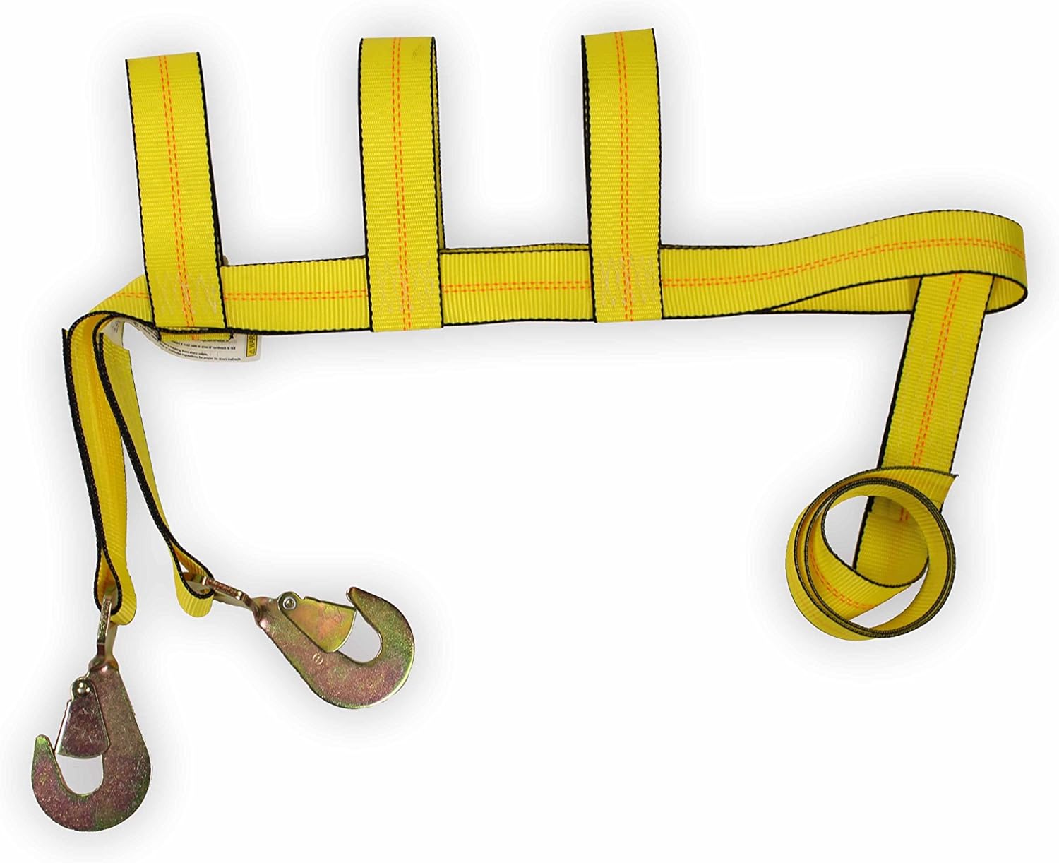 2-Pack Car Wheel Straps with Twisted Snap Hooks O3440