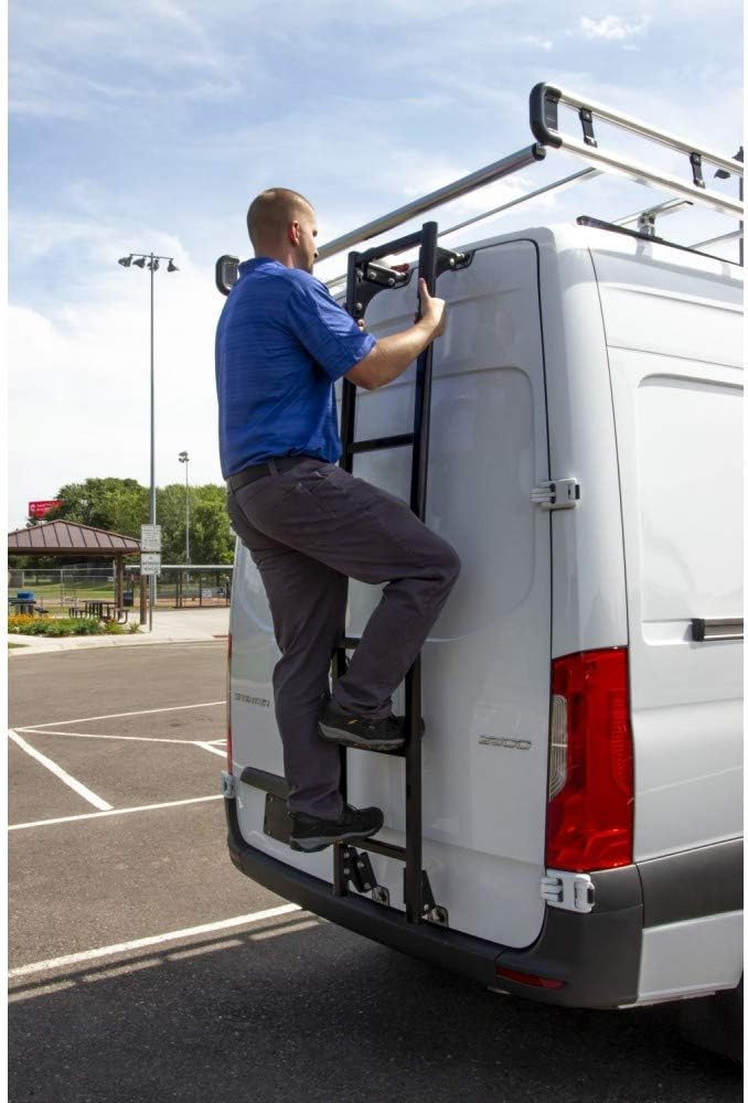 Rear Van Door Hook Access Ladder Black A334