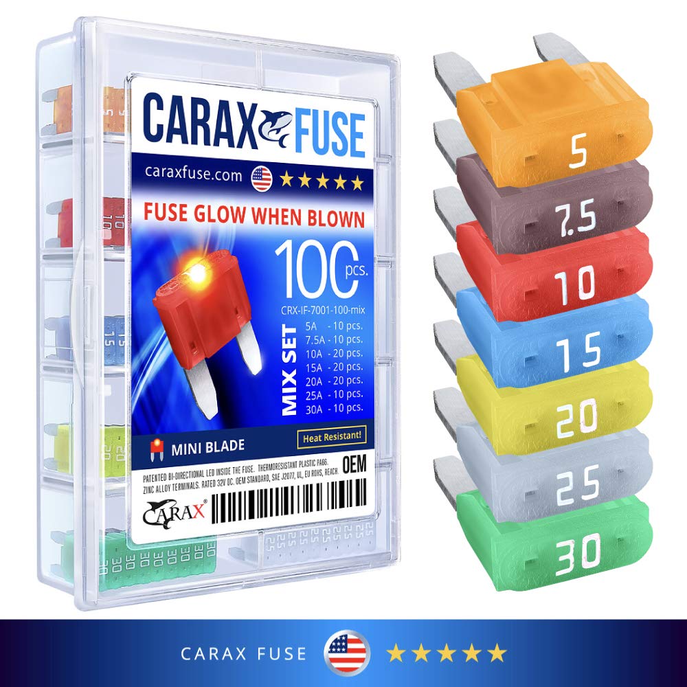 100 pcs. Assortment Kit Mini Blade Automotive Fuse F746