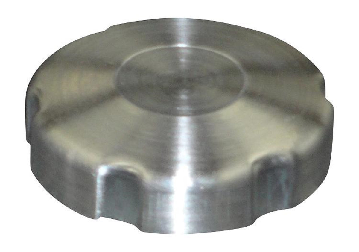 12x33 Center Fill Round Spun Aluminum Gas Tank - 16 Gallon 3/8 NPT X3414