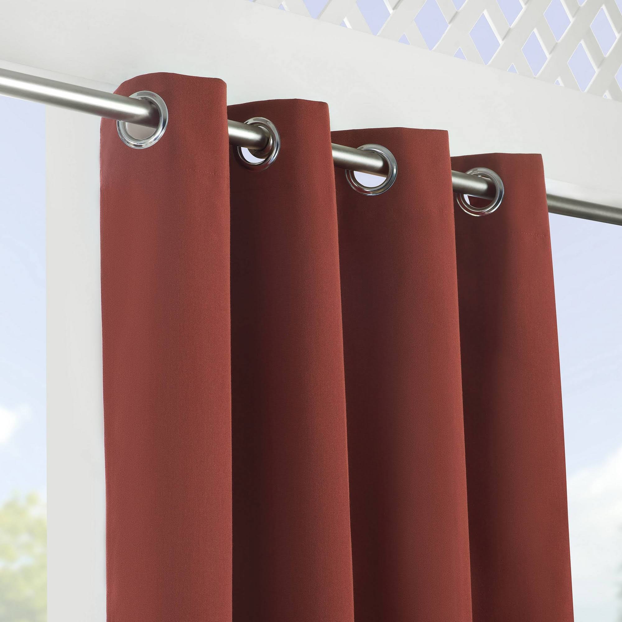 Red Canvas Solid Grommet Panel G83165