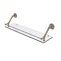 Antique Pewter Floating Glass Shelf with Gallery Rail T96104