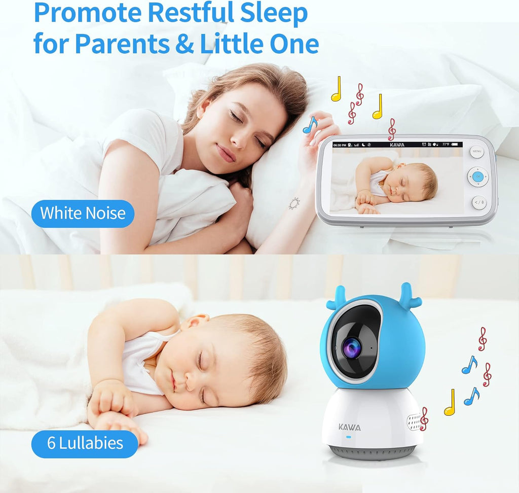 5 720P HD Video Baby Monitor with Night Vision and 2-Way Audio Q560