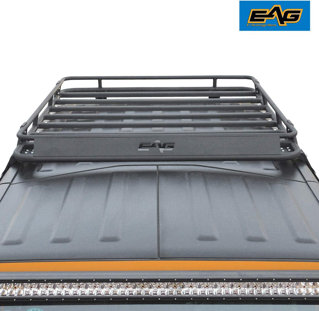 Black Steel Roof Cargo Basket Rack M80395