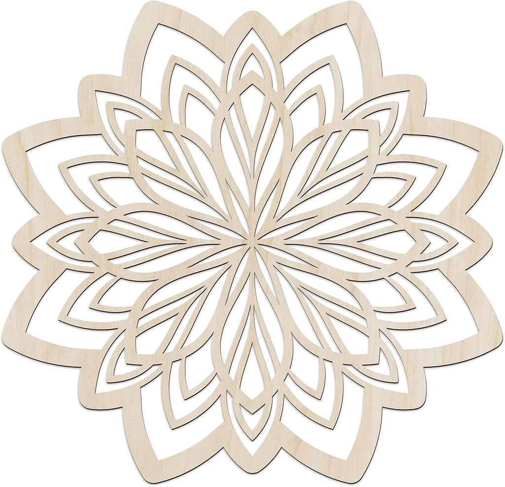 Mandala Wooden Wall Art, 11.4 X 11.4 X 0.1 R77917