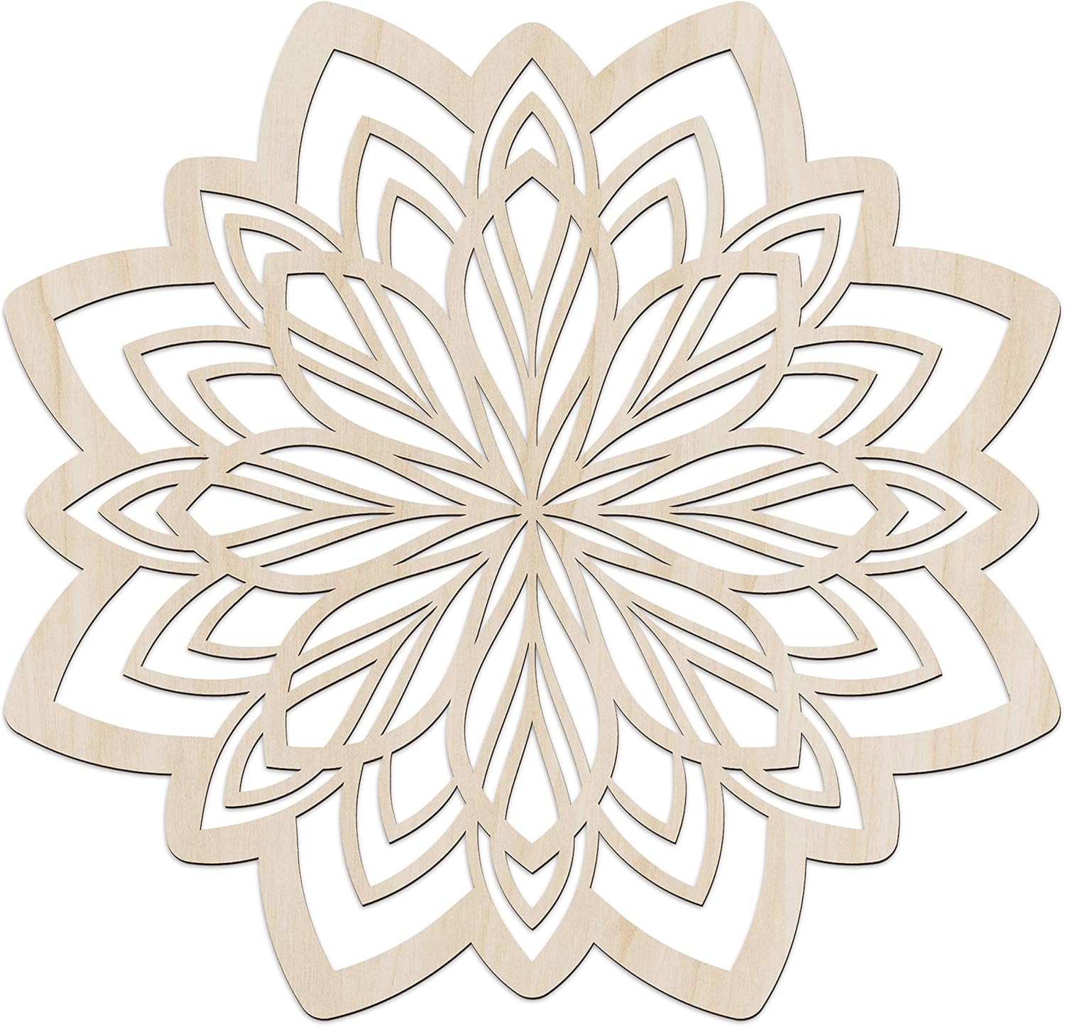 Mandala Wooden Wall Art, 11.4 X 11.4 X 0.1 R77917