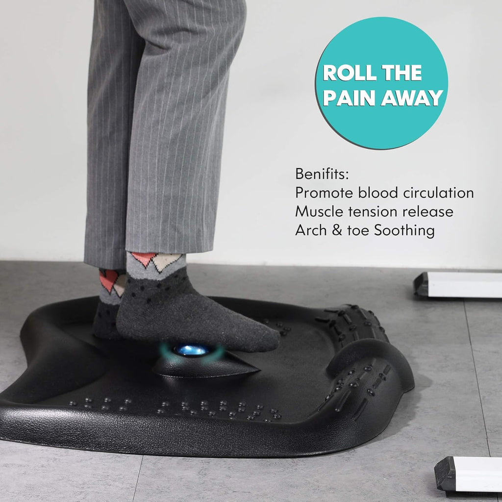 Anti-Fatigue Standing Desk Mat with Foot Massage Ball, Pack of 2 J539