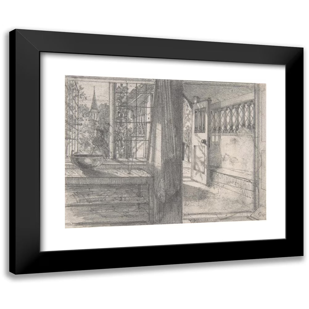 Black Modern Framed Museum Art Print B3200