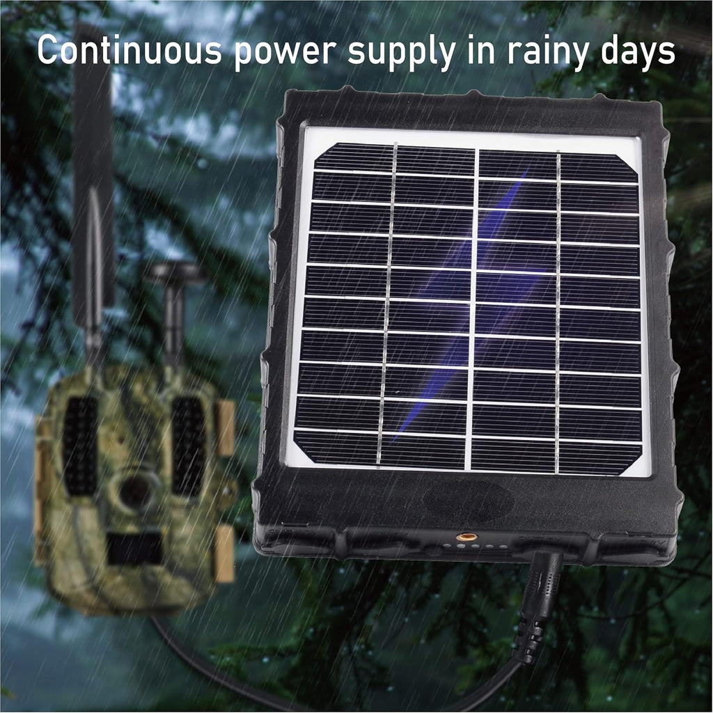 Solar Battery Charger Kit 12V/1.2A 9V/1.6A 6V/2.4A with 8000mAH Rechargeable Lithium Battery IP67 Waterproof Pack of 2 O580