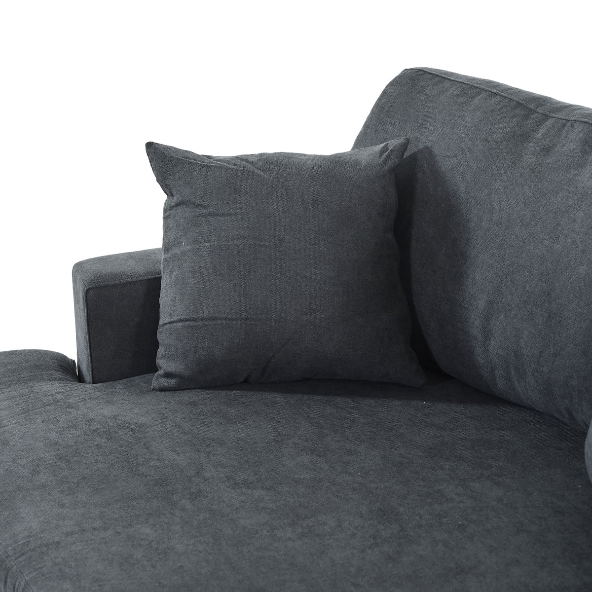 Gray 3 Seat Sofa with Removable Cushions and 2 Pillows L244749
