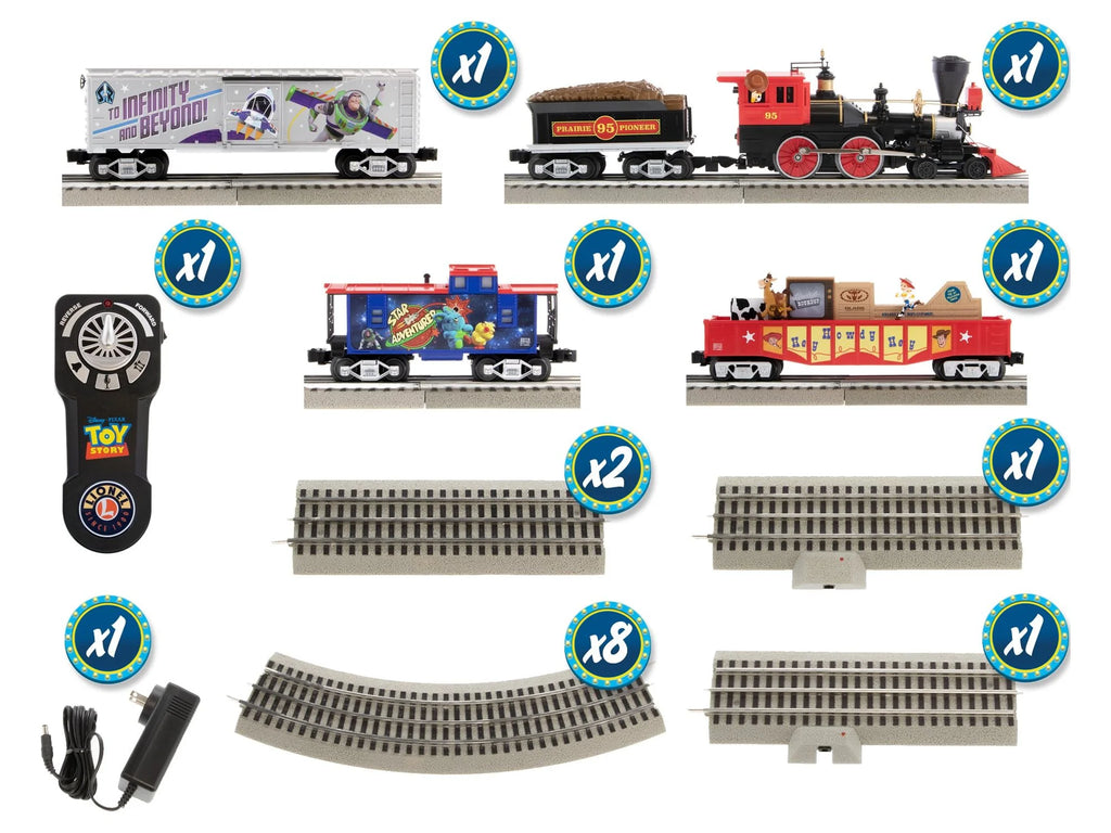 Electric O Gauge Model Train Set with Remote and Bluetooth Capability V8902