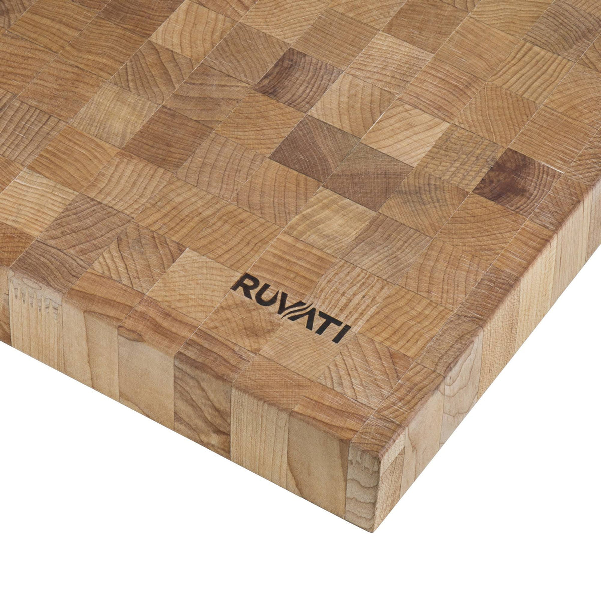 17 x 16 x 2 inch Thick End-Grain American Maple Solid Wood Cutting Board J104