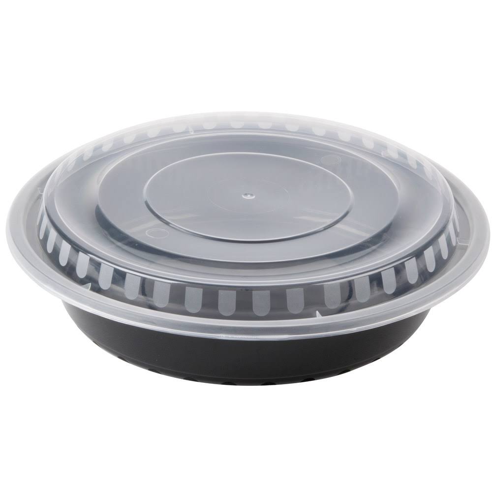 Black Plastic Combo Container 150 per Case B32191