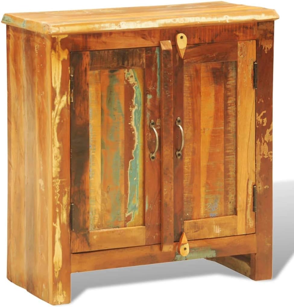 Reclaimed Solid Wood Cabinet with 2 Doors O407489