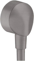 Brushed Black Chrome Round Handheld Shower Wall Outlet, Pack of 2 G587128