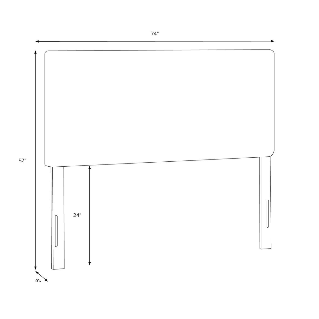 California King Horizontal Channel Headboard Green Velvet L43776