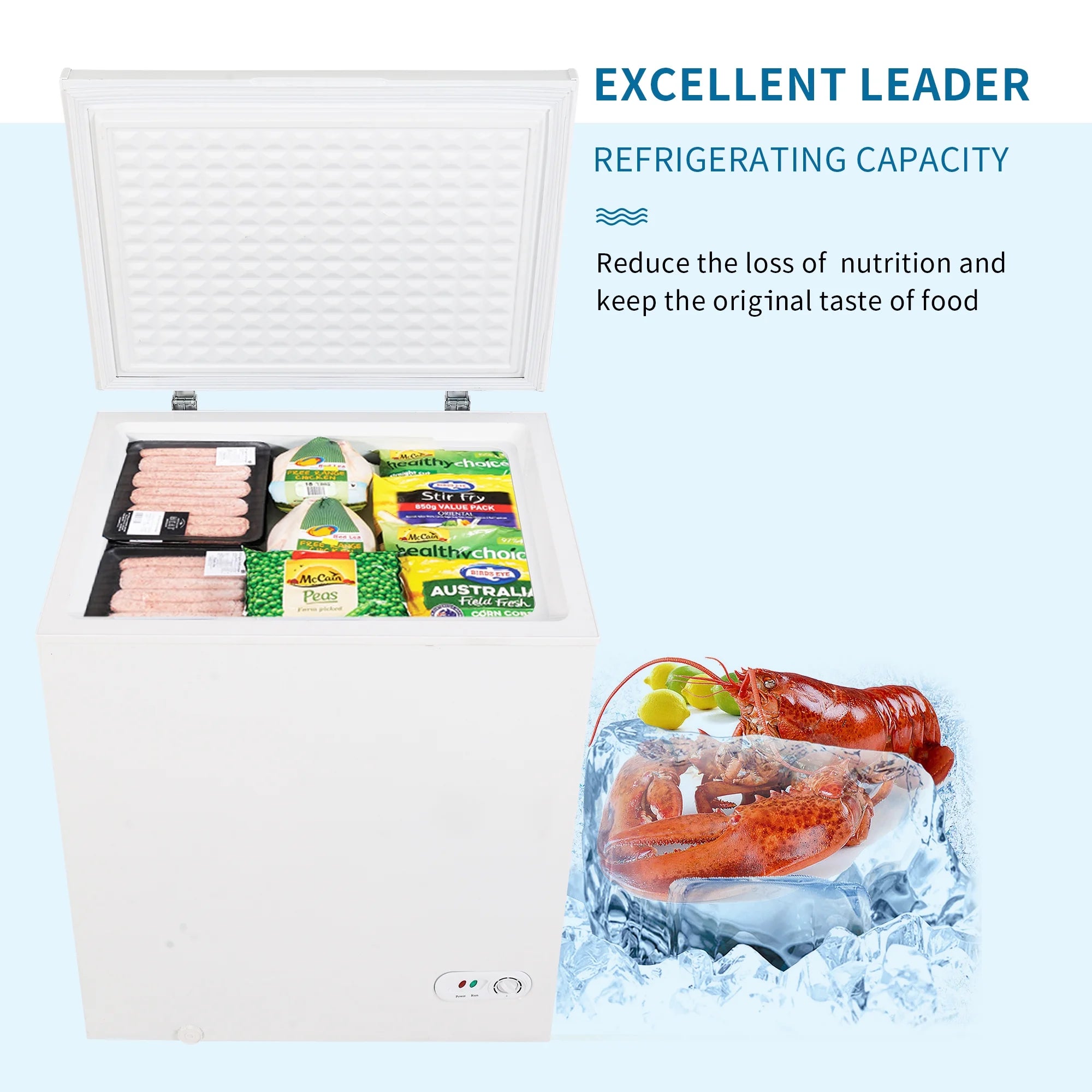 5 Cubic Feet Chest Freezer with Removable Basket E441992
