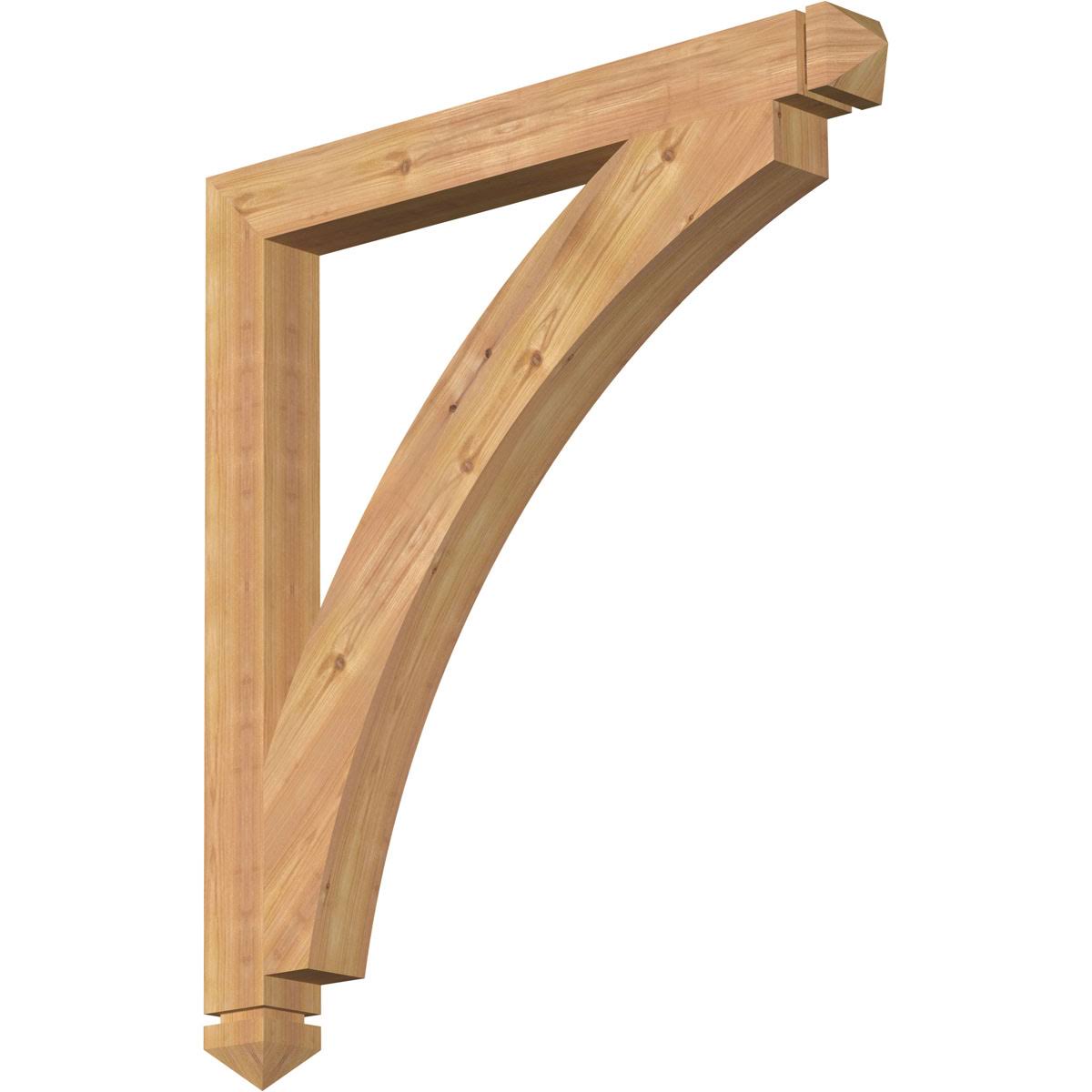 3 1/2x22W x 36x22D x 40x22H Western Red Cedar Bracket Q97609