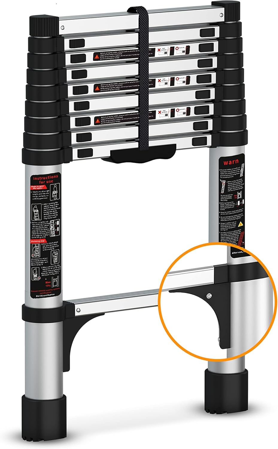 8.5FT Aluminum Telescoping Ladder F878863
