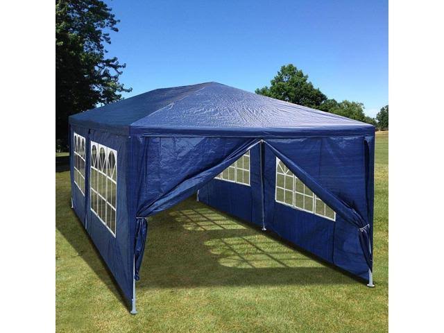 Outdoor Patio Gazebo with 6 Removable Sidewalls G5491