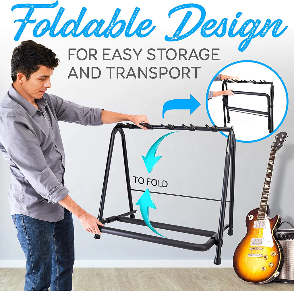Foldable Guitar Rack Multi-Instrument Floorstand G876861